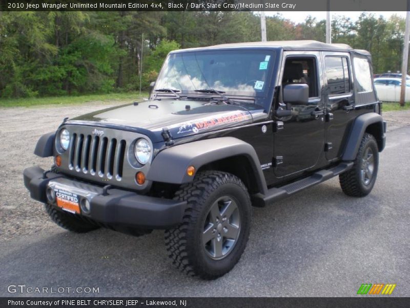 Black / Dark Slate Gray/Medium Slate Gray 2010 Jeep Wrangler Unlimited Mountain Edition 4x4