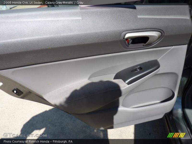 Galaxy Gray Metallic / Gray 2008 Honda Civic LX Sedan