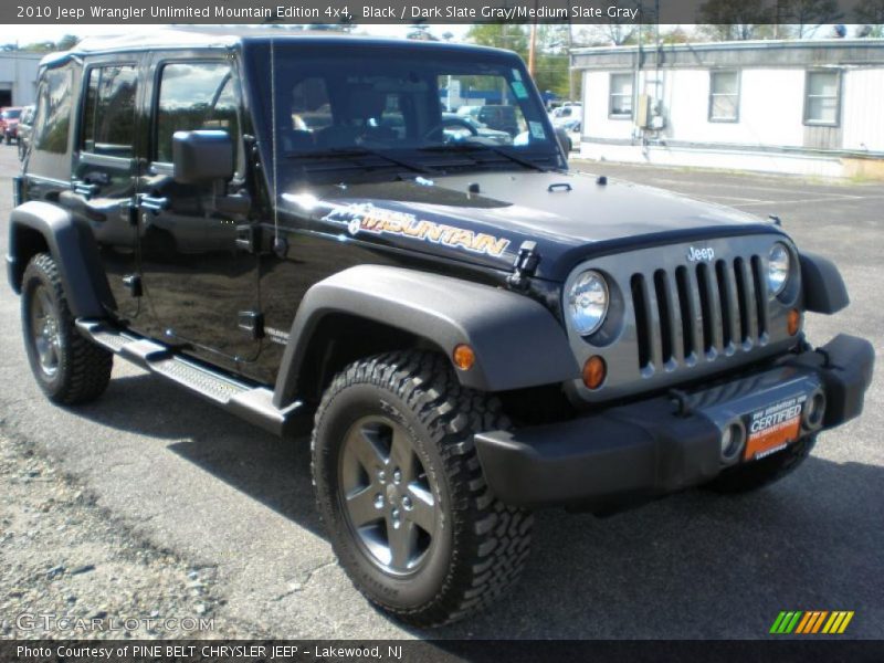 Black / Dark Slate Gray/Medium Slate Gray 2010 Jeep Wrangler Unlimited Mountain Edition 4x4