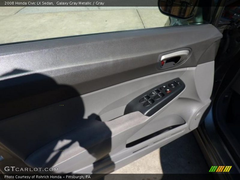 Galaxy Gray Metallic / Gray 2008 Honda Civic LX Sedan