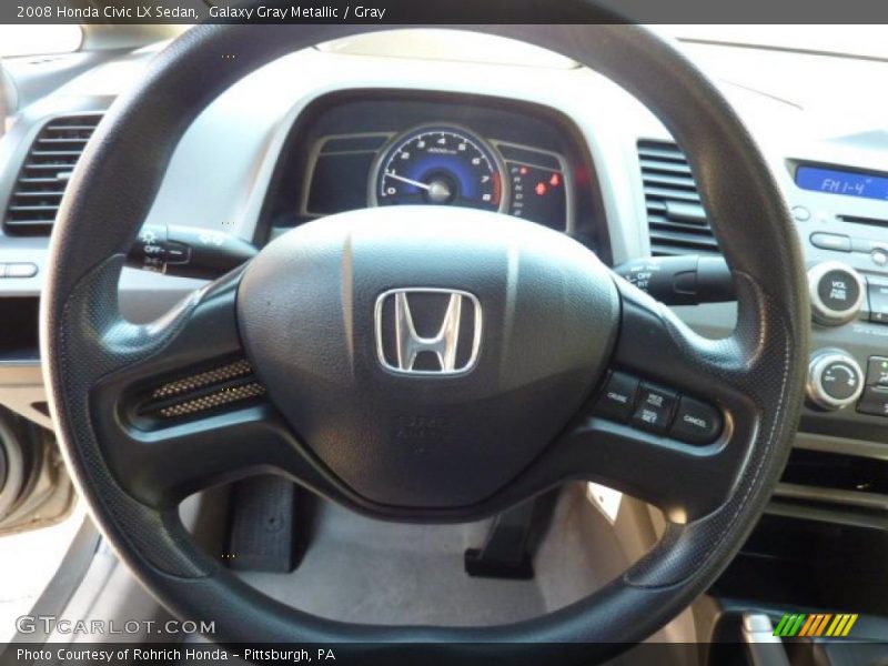 Galaxy Gray Metallic / Gray 2008 Honda Civic LX Sedan