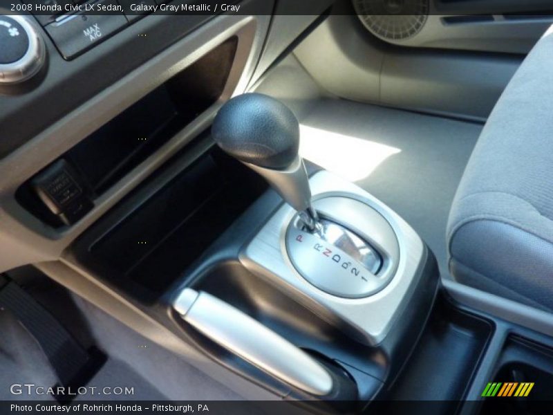 Galaxy Gray Metallic / Gray 2008 Honda Civic LX Sedan