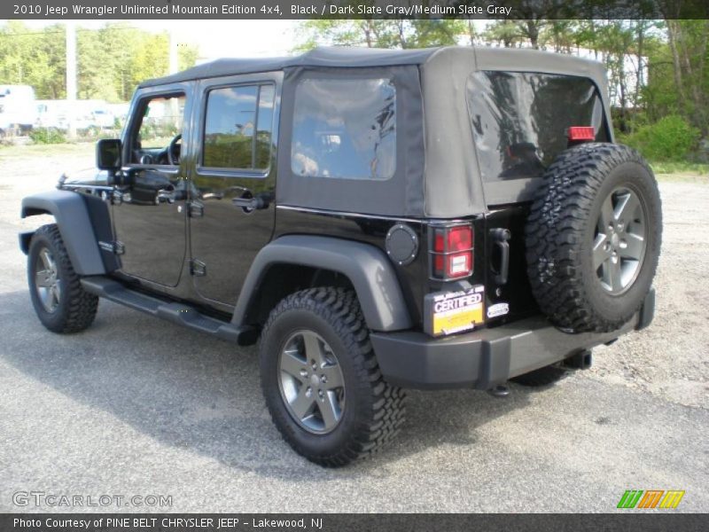 Black / Dark Slate Gray/Medium Slate Gray 2010 Jeep Wrangler Unlimited Mountain Edition 4x4