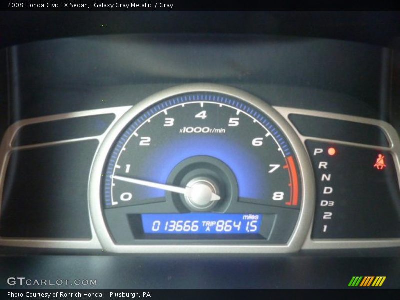 Galaxy Gray Metallic / Gray 2008 Honda Civic LX Sedan