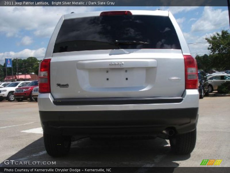 Bright Silver Metallic / Dark Slate Gray 2011 Jeep Patriot Latitude