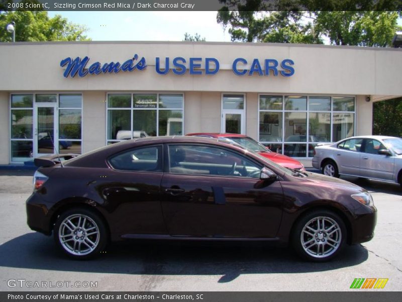 Sizzling Crimson Red Mica / Dark Charcoal Gray 2008 Scion tC