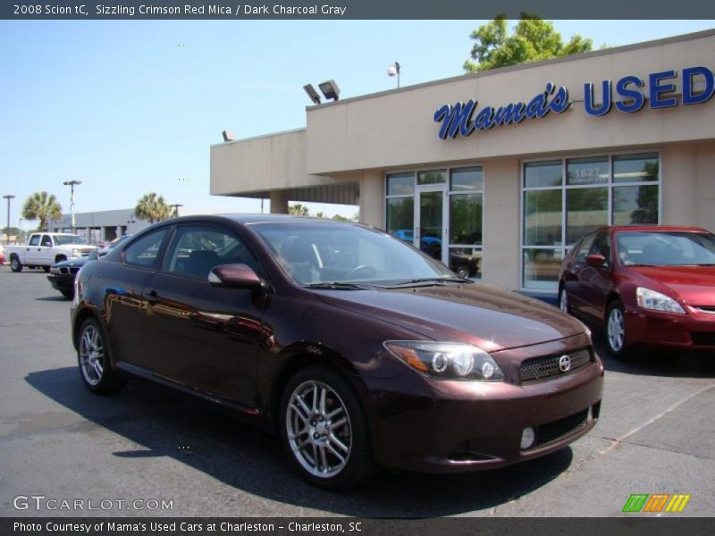 Sizzling Crimson Red Mica / Dark Charcoal Gray 2008 Scion tC