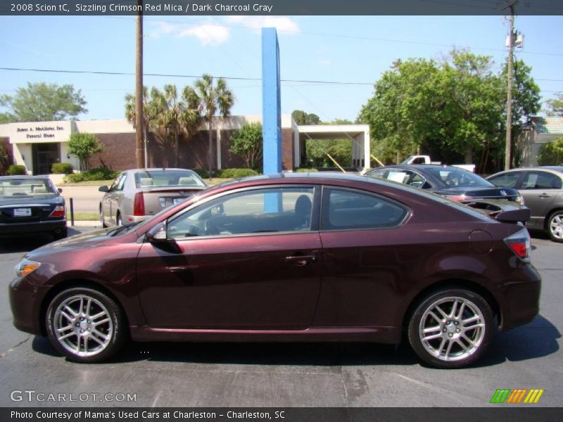 Sizzling Crimson Red Mica / Dark Charcoal Gray 2008 Scion tC