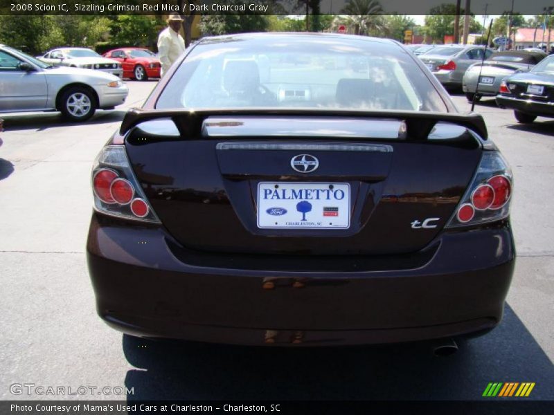 Sizzling Crimson Red Mica / Dark Charcoal Gray 2008 Scion tC