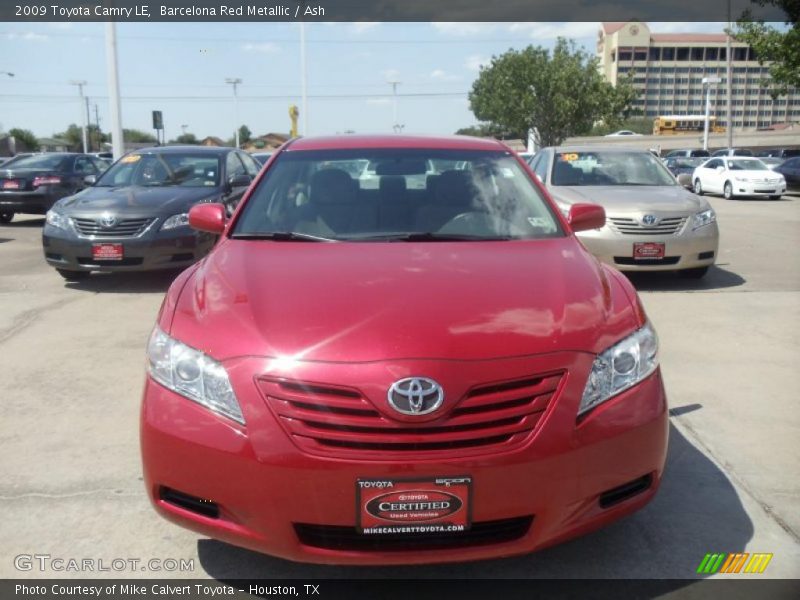 Barcelona Red Metallic / Ash 2009 Toyota Camry LE