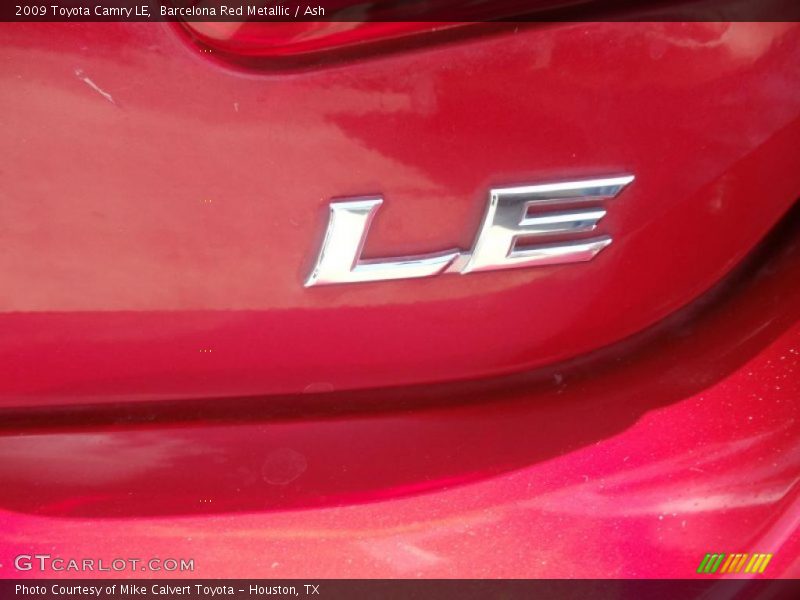 Barcelona Red Metallic / Ash 2009 Toyota Camry LE