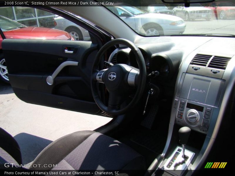 Sizzling Crimson Red Mica / Dark Charcoal Gray 2008 Scion tC