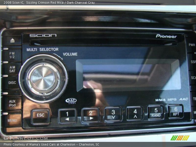 Sizzling Crimson Red Mica / Dark Charcoal Gray 2008 Scion tC