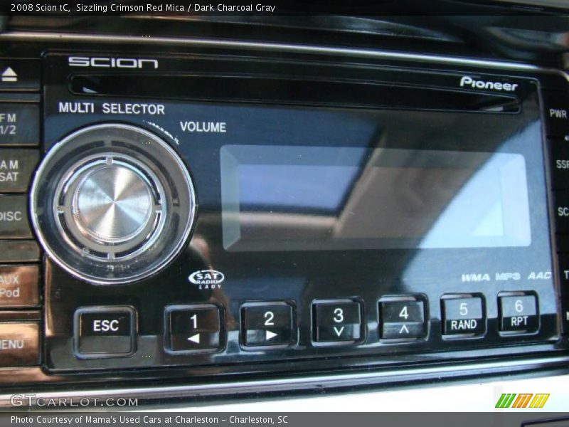 Sizzling Crimson Red Mica / Dark Charcoal Gray 2008 Scion tC