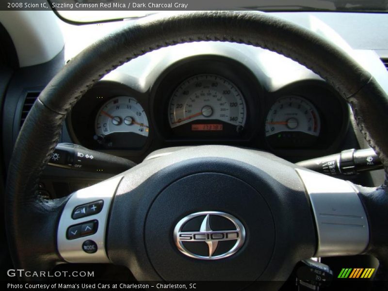 Sizzling Crimson Red Mica / Dark Charcoal Gray 2008 Scion tC