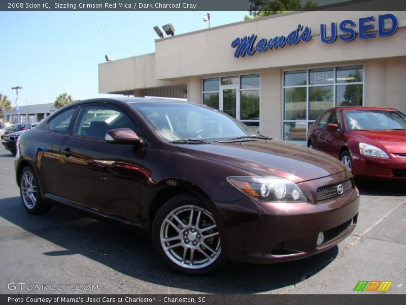 Sizzling Crimson Red Mica / Dark Charcoal Gray 2008 Scion tC