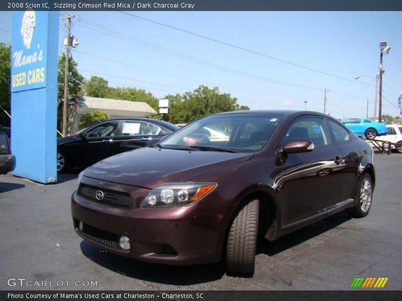 Sizzling Crimson Red Mica / Dark Charcoal Gray 2008 Scion tC
