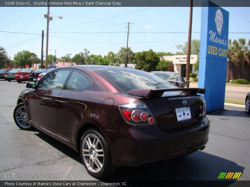 Sizzling Crimson Red Mica / Dark Charcoal Gray 2008 Scion tC