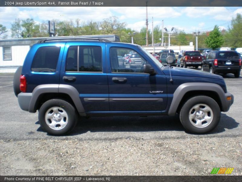 Patriot Blue Pearl / Taupe 2004 Jeep Liberty Sport 4x4