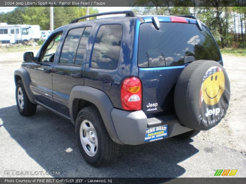 Patriot Blue Pearl / Taupe 2004 Jeep Liberty Sport 4x4