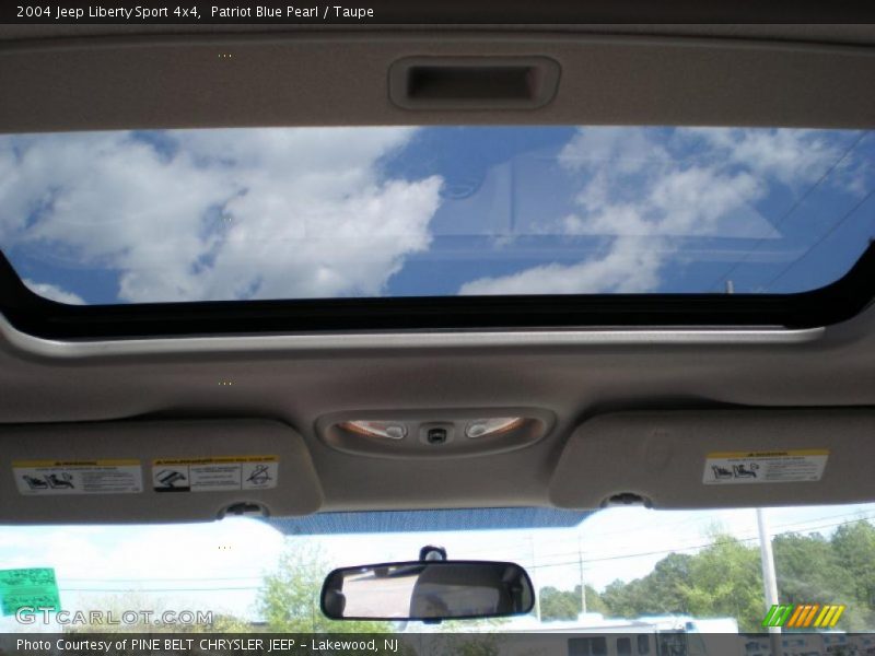 Patriot Blue Pearl / Taupe 2004 Jeep Liberty Sport 4x4