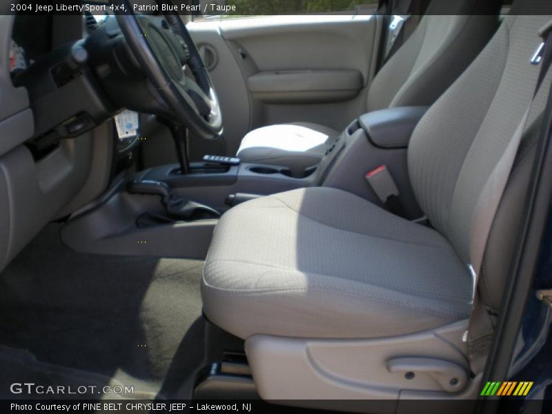 Patriot Blue Pearl / Taupe 2004 Jeep Liberty Sport 4x4