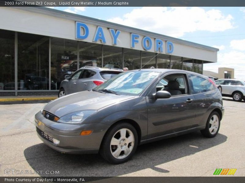 Liquid Grey Metallic / Medium Graphite 2003 Ford Focus ZX3 Coupe