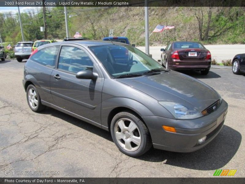 Liquid Grey Metallic / Medium Graphite 2003 Ford Focus ZX3 Coupe