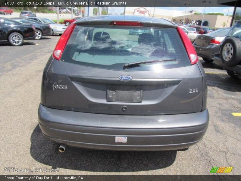 Liquid Grey Metallic / Medium Graphite 2003 Ford Focus ZX3 Coupe