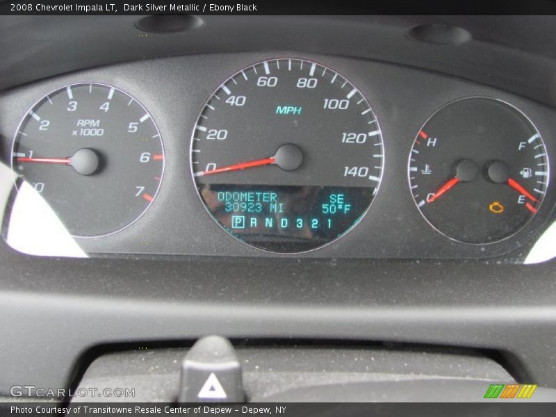 Dark Silver Metallic / Ebony Black 2008 Chevrolet Impala LT