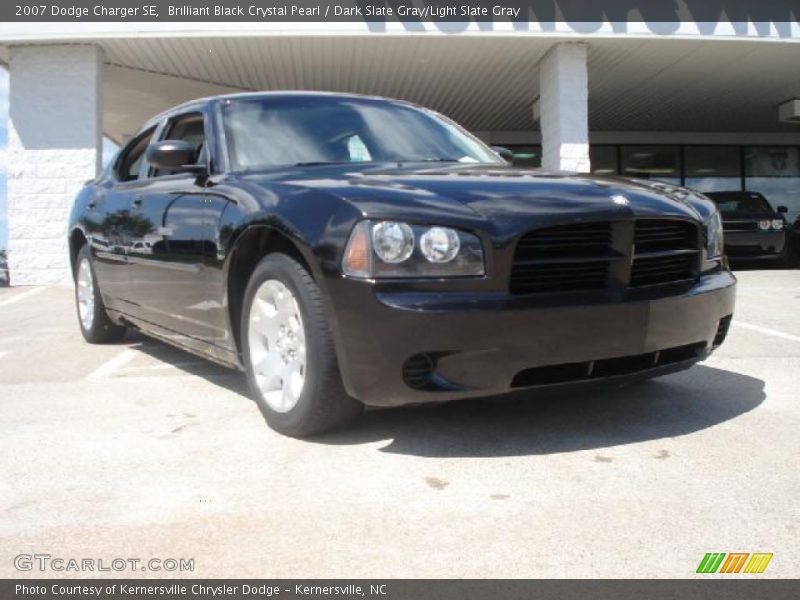Brilliant Black Crystal Pearl / Dark Slate Gray/Light Slate Gray 2007 Dodge Charger SE