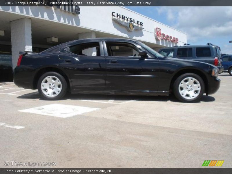 Brilliant Black Crystal Pearl / Dark Slate Gray/Light Slate Gray 2007 Dodge Charger SE
