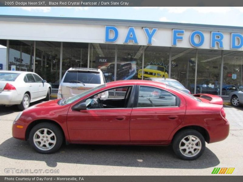 Blaze Red Crystal Pearlcoat / Dark Slate Gray 2005 Dodge Neon SXT