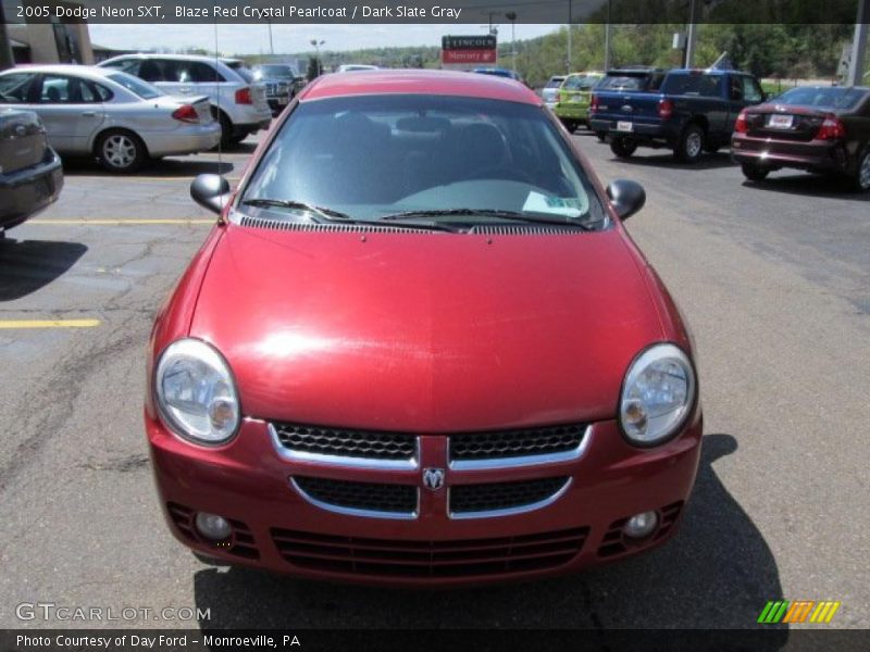 Blaze Red Crystal Pearlcoat / Dark Slate Gray 2005 Dodge Neon SXT