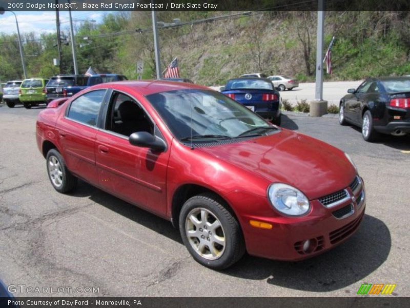 Blaze Red Crystal Pearlcoat / Dark Slate Gray 2005 Dodge Neon SXT