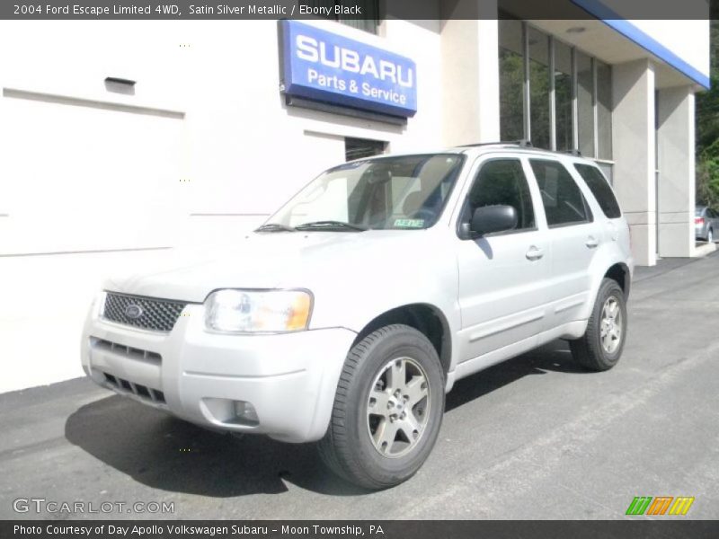 Satin Silver Metallic / Ebony Black 2004 Ford Escape Limited 4WD