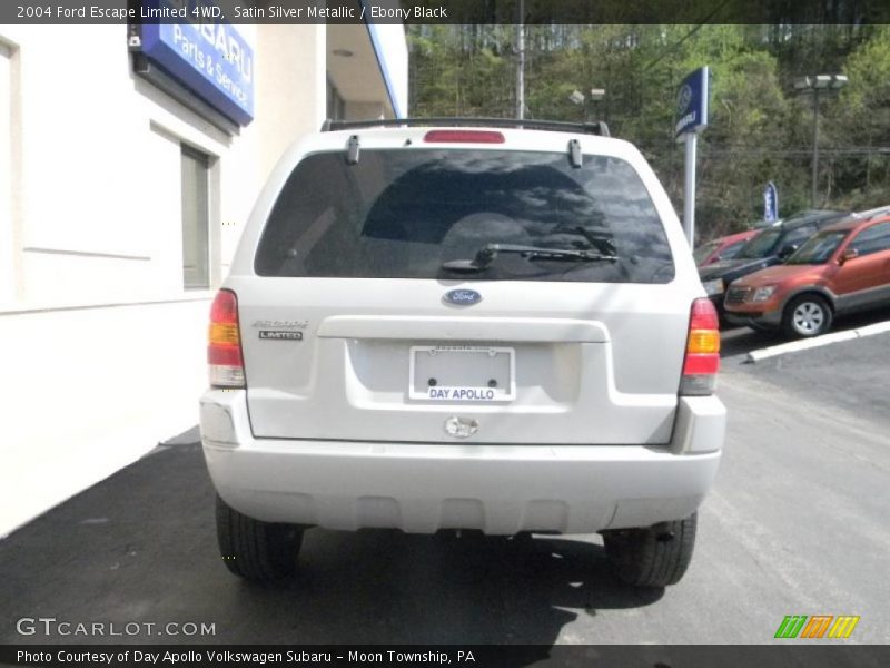 Satin Silver Metallic / Ebony Black 2004 Ford Escape Limited 4WD