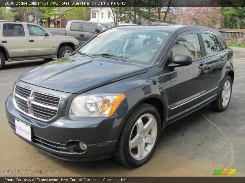 Steel Blue Metallic / Dark Slate Gray 2008 Dodge Caliber R/T AWD