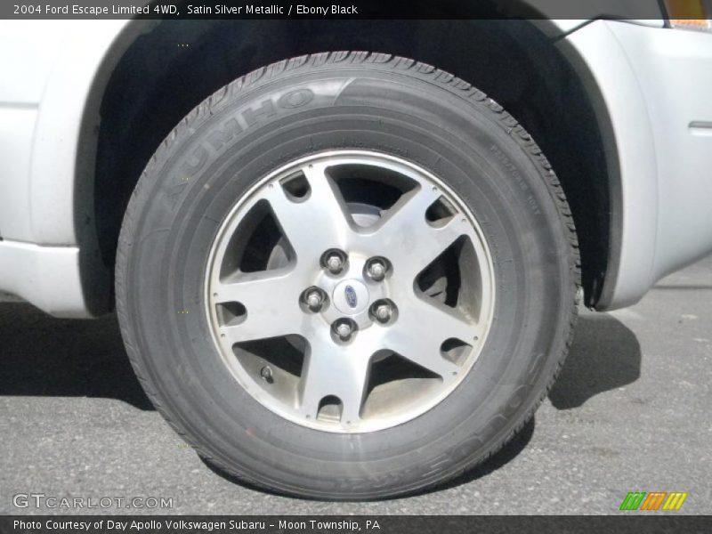 Satin Silver Metallic / Ebony Black 2004 Ford Escape Limited 4WD
