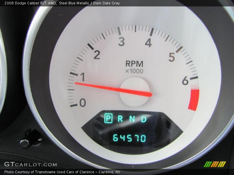 Steel Blue Metallic / Dark Slate Gray 2008 Dodge Caliber R/T AWD