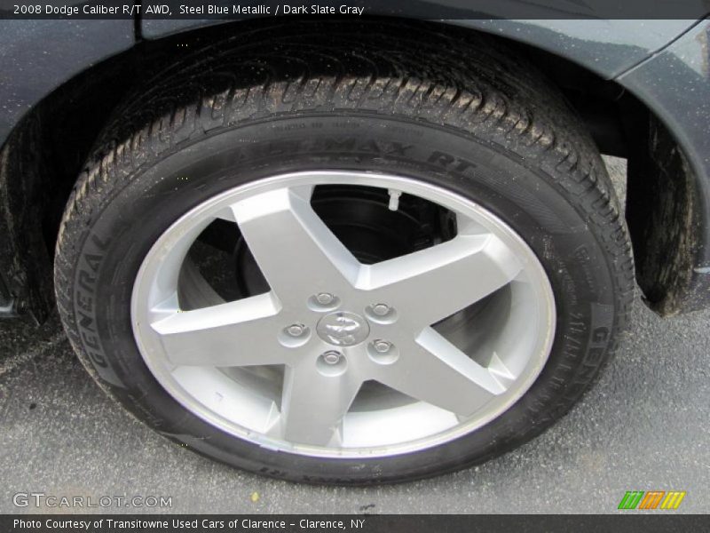 Steel Blue Metallic / Dark Slate Gray 2008 Dodge Caliber R/T AWD