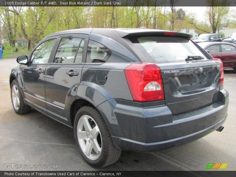 Steel Blue Metallic / Dark Slate Gray 2008 Dodge Caliber R/T AWD