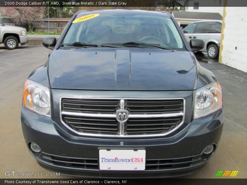 Steel Blue Metallic / Dark Slate Gray 2008 Dodge Caliber R/T AWD