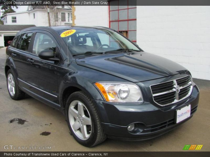 Steel Blue Metallic / Dark Slate Gray 2008 Dodge Caliber R/T AWD