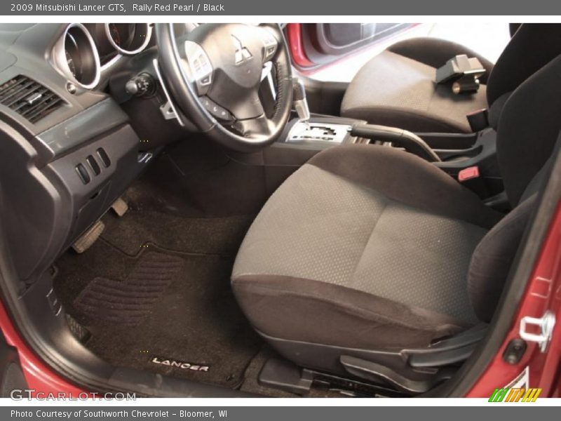 Rally Red Pearl / Black 2009 Mitsubishi Lancer GTS