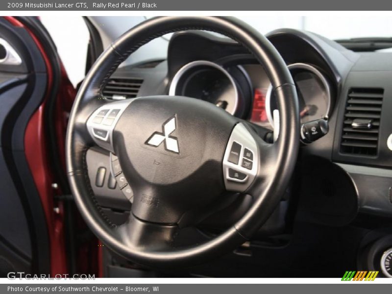 Rally Red Pearl / Black 2009 Mitsubishi Lancer GTS