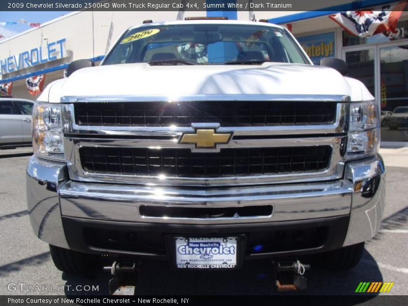 Summit White / Dark Titanium 2009 Chevrolet Silverado 2500HD Work Truck Regular Cab 4x4