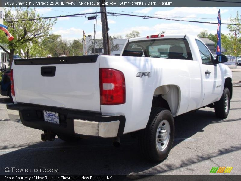 Summit White / Dark Titanium 2009 Chevrolet Silverado 2500HD Work Truck Regular Cab 4x4