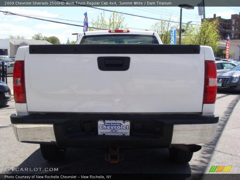 Summit White / Dark Titanium 2009 Chevrolet Silverado 2500HD Work Truck Regular Cab 4x4