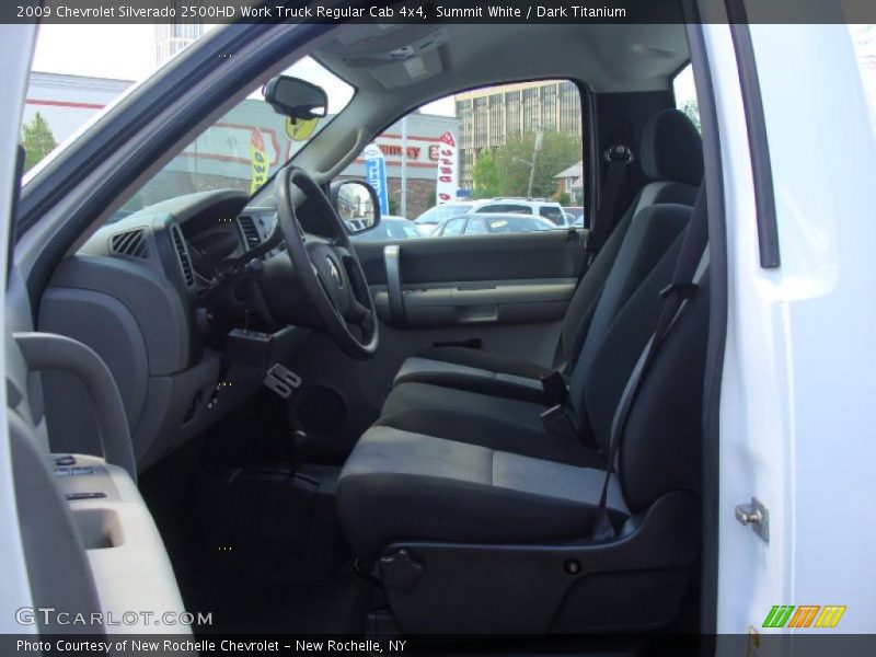 Summit White / Dark Titanium 2009 Chevrolet Silverado 2500HD Work Truck Regular Cab 4x4